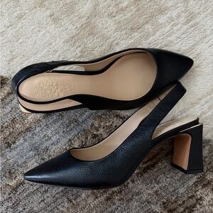 Vince Camuto Black Slingback Heels